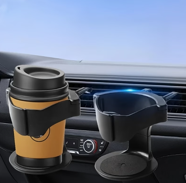 Adjustable PVC Car Cup Holder with Secure Sponge Base