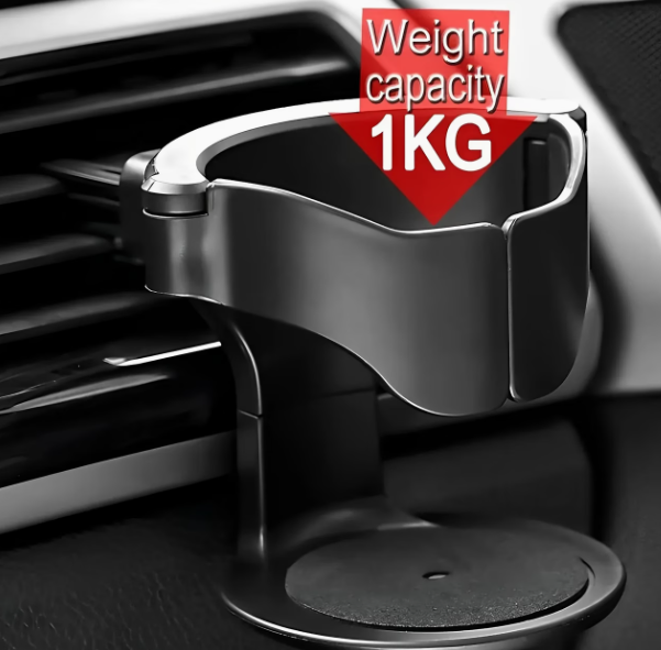 Adjustable PVC Car Cup Holder with Secure Sponge Base