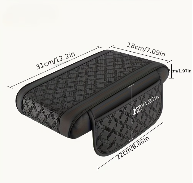 PU Leather Waterproof Car Armrest Cover