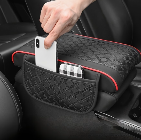 PU Leather Waterproof Car Armrest Cover